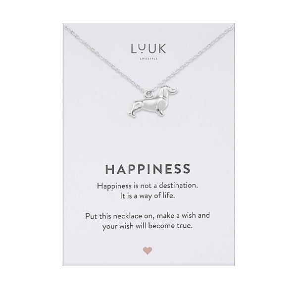 LUUK LIFESTYLE Kette mit Anhänger Dackel, günstig online kaufen