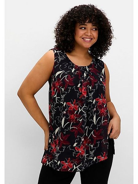 Sheego Tanktop Große Größen doppellagig mit Chiffon günstig online kaufen