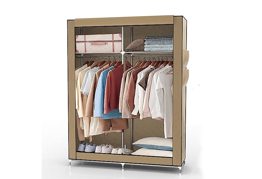 Intirilife Kleiderschrank (Faltschrank 108x170x45 cm in CRÈME BEIGE, 1-St) günstig online kaufen