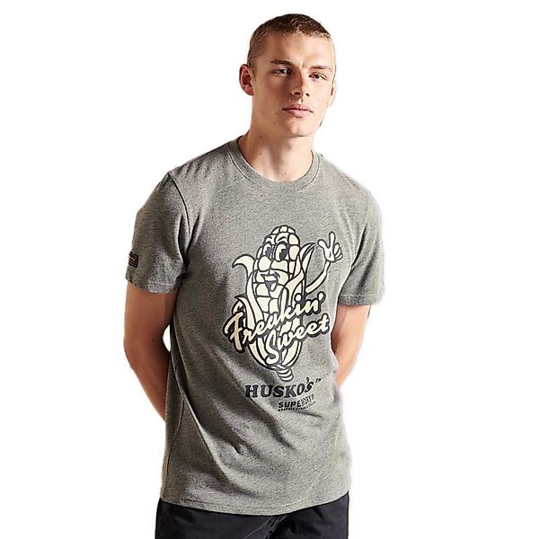 Superdry Heritage Mountain Kurzärmeliges T-shirt 2XL Grey Grit günstig online kaufen