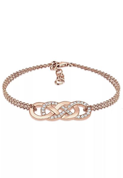 Elli Armband "Infinity Liebe Kristalle 925 Silber" günstig online kaufen