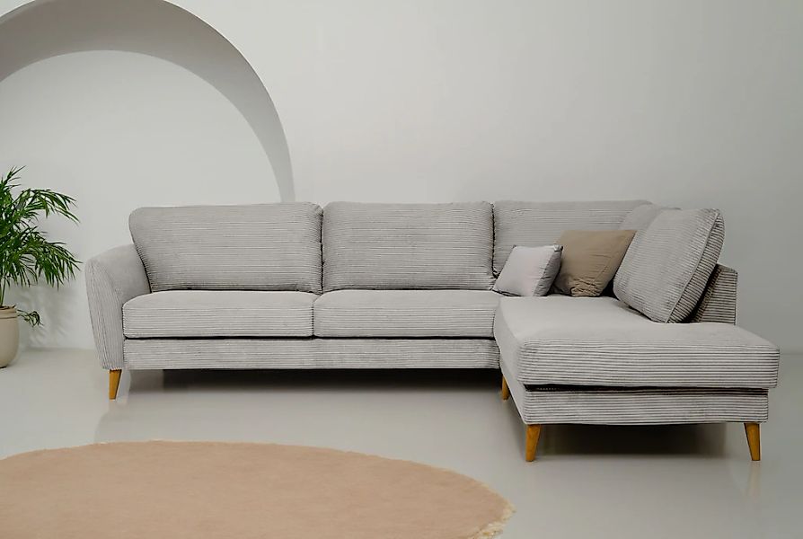 Home affaire Ecksofa "MARSEILLE 278/202 cm, L-Form, Ottom. rechts/links, ve günstig online kaufen