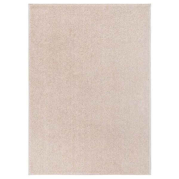 vidaXL Teppich Kurzflor 140x200 Cm Dunkelbeige 1123645 günstig online kaufen