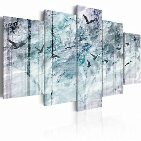 artgeist Wandbild Blauer Wald schwarz/blau Gr. 200 x 100 günstig online kaufen