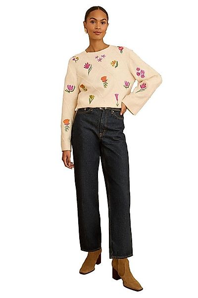 Love & Roses Strickpullover Love & Roses Strickpullover mit Stickerei (1-tl günstig online kaufen