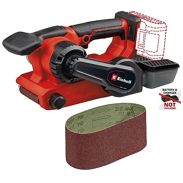 Einhell Akku-Bandschleifer TP-BS 18/457 Li BL - Solo, 250 m/min, ohne Akku günstig online kaufen