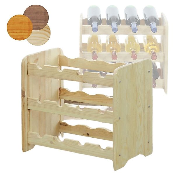 Modo24 Weinregal RW31 Flaschenregal aus Holz günstig online kaufen