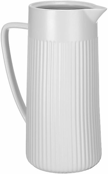 SCHÖNER WOHNEN-Kollektion Karaffe "REFIA" Keramik Krug, 1,25l mit eleganter günstig online kaufen