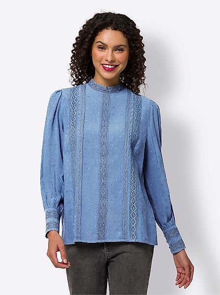 heine Klassische Bluse Spitzenbluse günstig online kaufen
