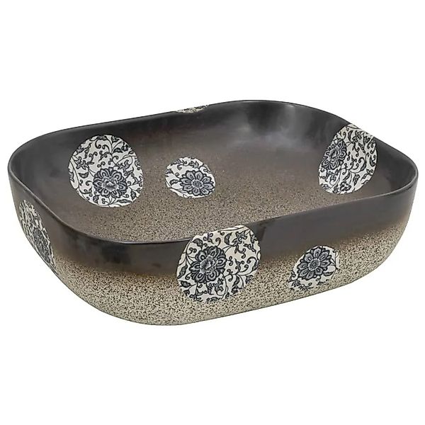 vidaXL Aufsatzwaschbecken Mehrfarbig Rechteckig 48x37,5x13,5cm Keramik 1550 günstig online kaufen