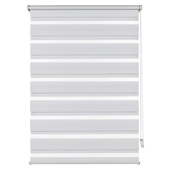 Gardinia Easyfix Doppelrollo mit Montageschiene 120 cm x 150 cm Weiß günstig online kaufen