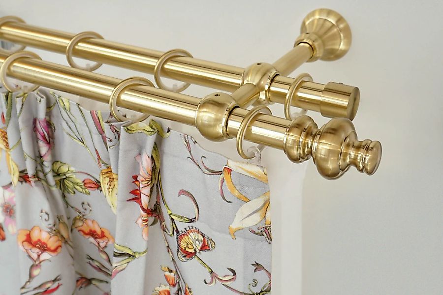 GARESA Gardinenstange "ANDREA" Ø 20 mm 2 läufig-läufig Wunschmaßlänge Vorha günstig online kaufen