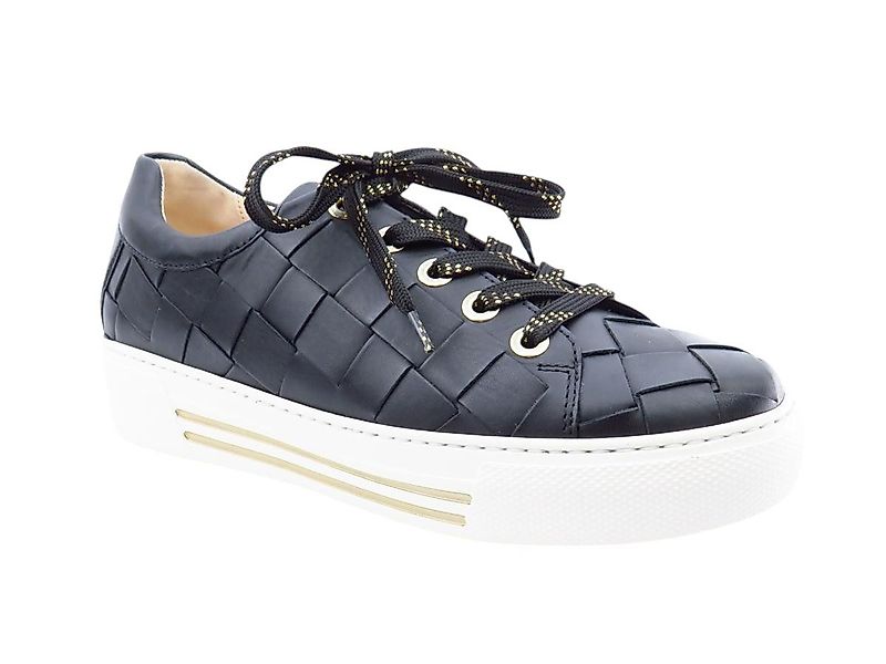 Gabor Calf schwarz gold Sneaker günstig online kaufen