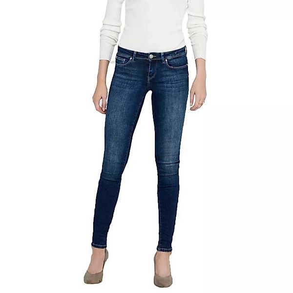 Only Coral Life Slim Skinny Jeans 32 Dark Blue Denim günstig online kaufen
