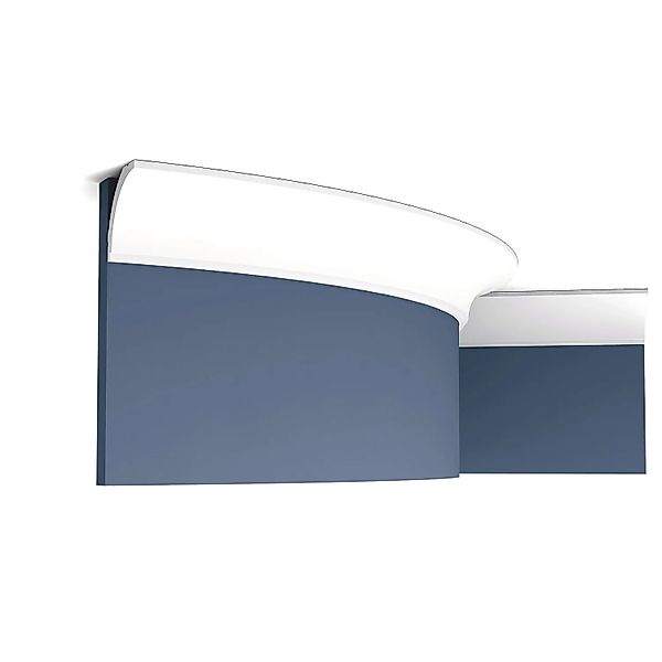 ORAC DECOR CX109F AXXENT Flexible Zierleiste Profilleiste Stuck Profil Weiß günstig online kaufen