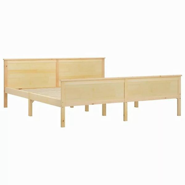 vidaXL Bettgestell Massivholzbett Kiefer 180x200 cm Doppelbett Bett Bettrah günstig online kaufen