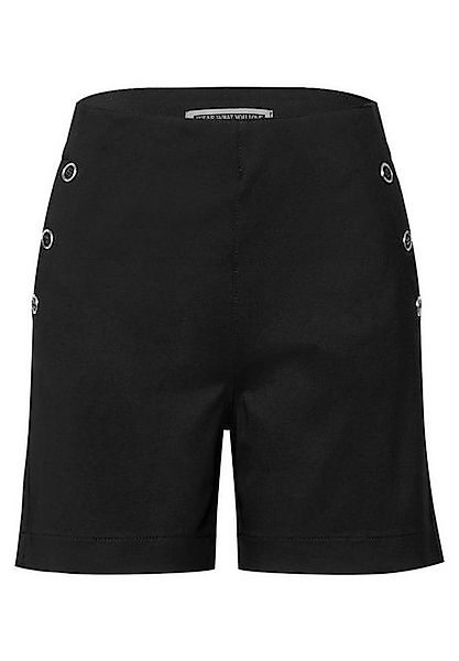 STREET ONE Shorts – High Waist Bermuda mit Knopfdetail günstig online kaufen