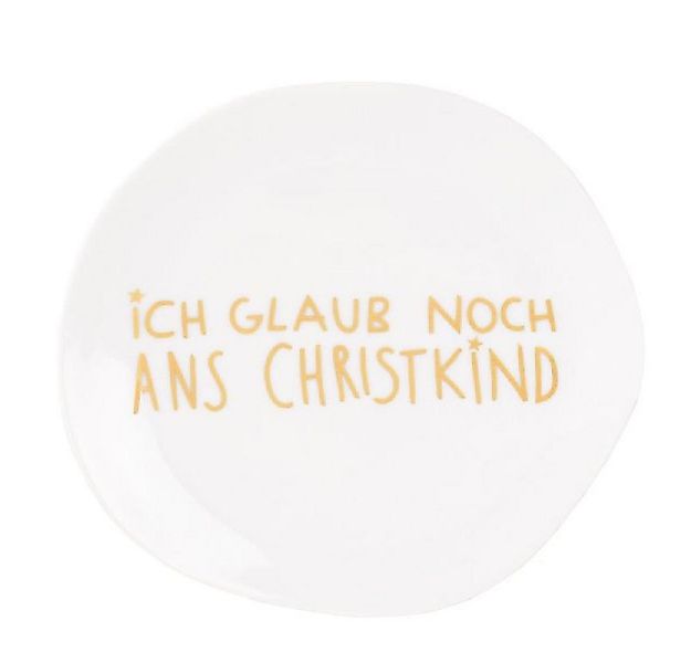 Räder Geschirr Design Weihnachtsteller Ich glaub noch ans Christkind (13,5c günstig online kaufen