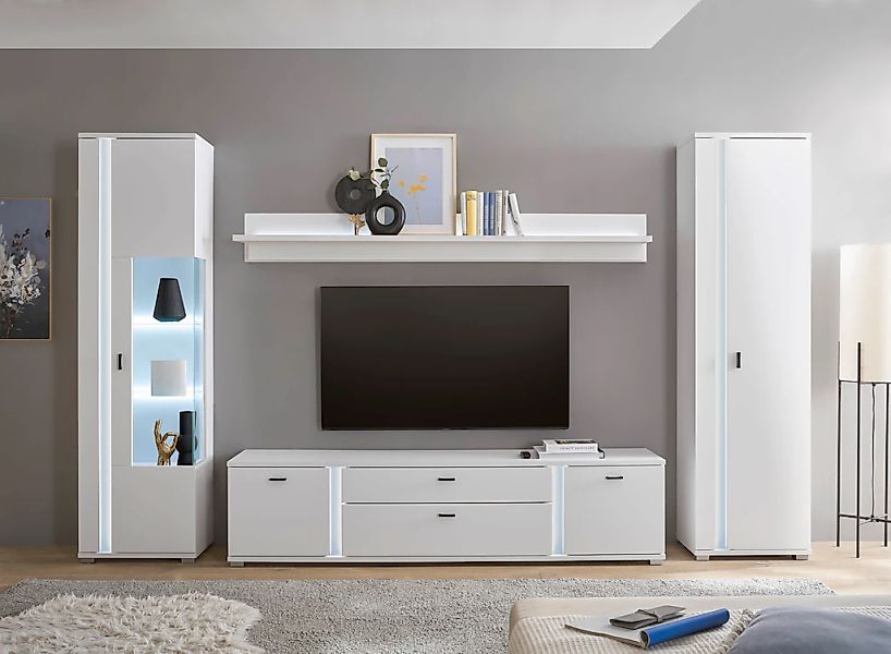 Home affaire Wohnwand "LONG ISLAND" Set, 4 Stk. tlg. günstig online kaufen