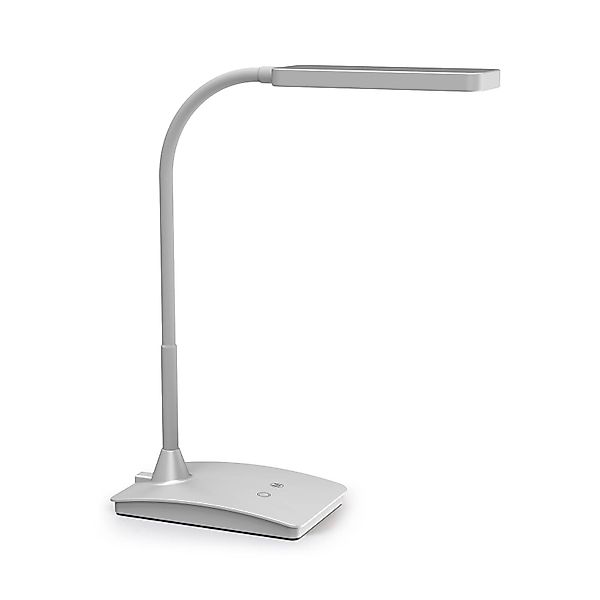 LED-Schreibtischlampe MAULpearly, silber, 38 cm, dim, CCT günstig online kaufen