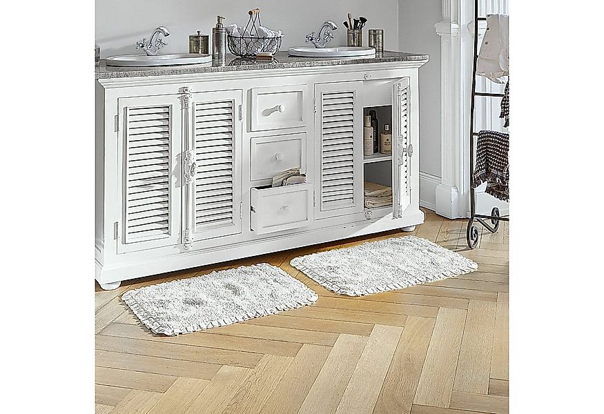 Mirabeau Badematte Badematte Jasmin weiß, Höhe 60.0 mm, 100% Baumwolle günstig online kaufen