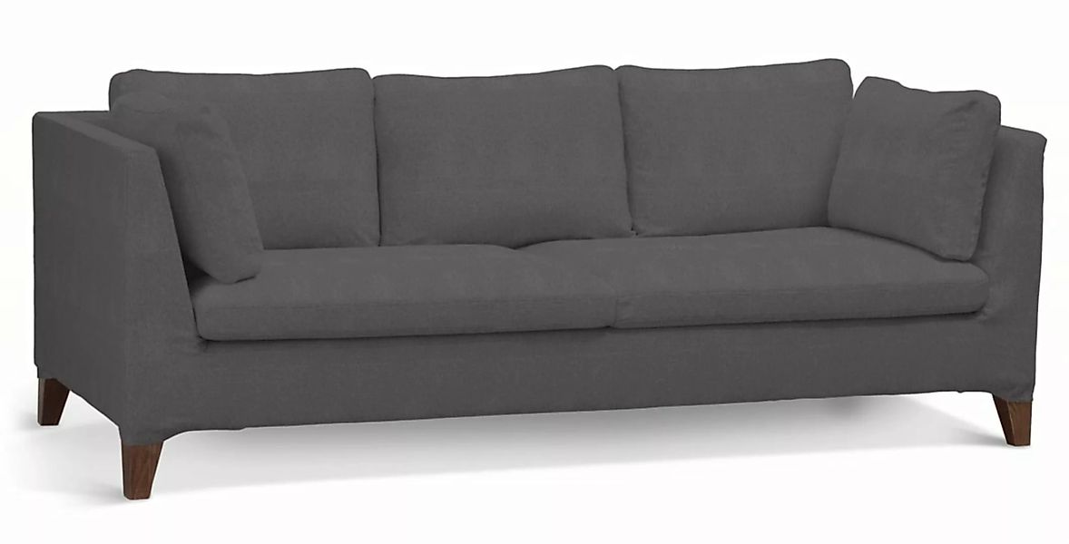 Bezug für Stockholm 3-Sitzer Sofa, dunkelgrau, Stockholm 3-Sitzer, Etna (70 günstig online kaufen