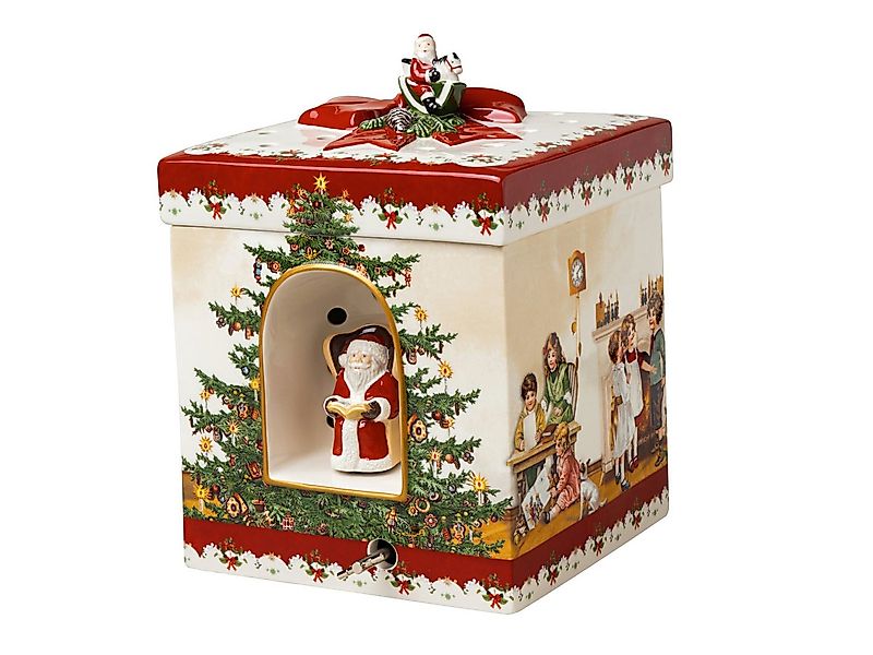 Villeroy & Boch Weihnachtsfigur Christmas Toys Spieluhr Paket eckig Kinder günstig online kaufen
