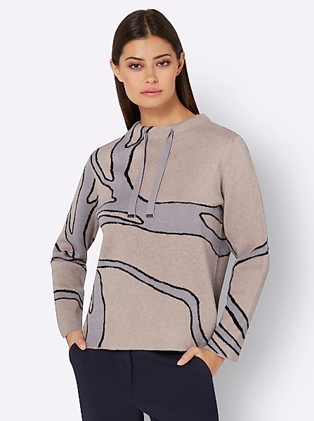 creation L Strickpullover Jacquard-Pullover günstig online kaufen