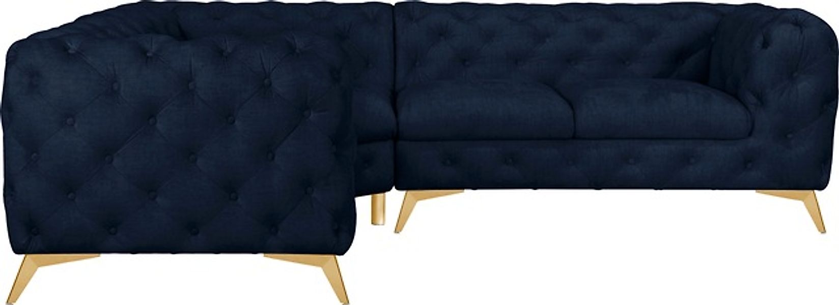 Home affaire Chesterfield-Sofa »Ecksofa GLYNIS L-Form mit Wellenunterfederu günstig online kaufen