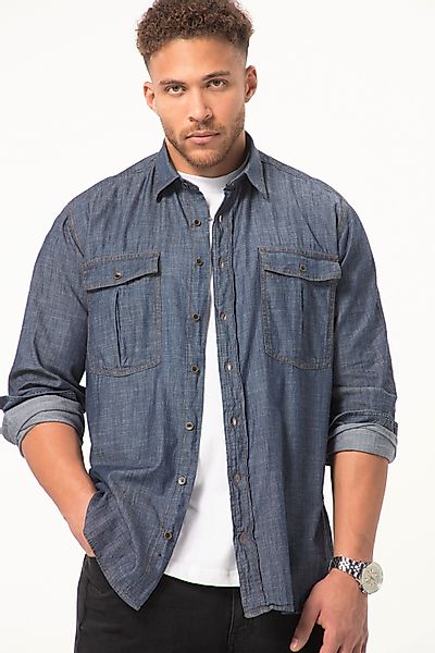 STHUGE Businesshemd STHUGE Jeans-Hemd Langarm Modern günstig online kaufen