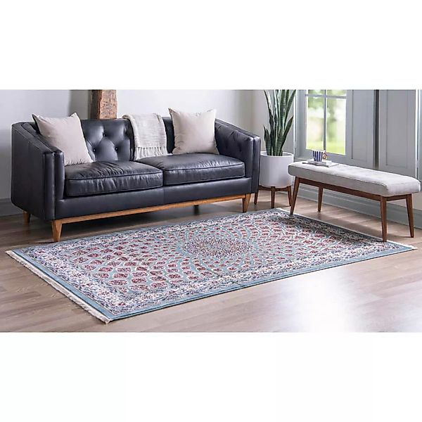 Teppich im orientalischen Stil 150x245 cm Blau mehrfarbig günstig online kaufen