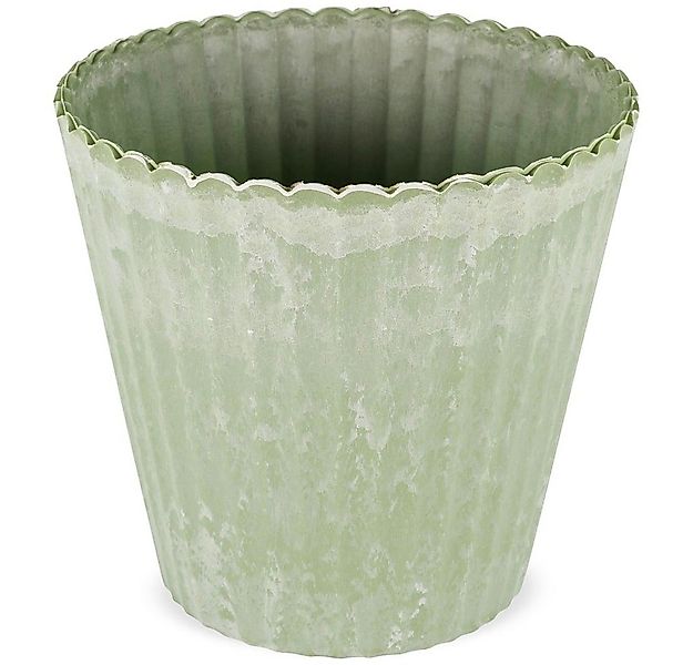 matches21 HOME & HOBBY Blumentopf Übertopf Pflanzgefäß Kunststoff grün Ø 13 günstig online kaufen