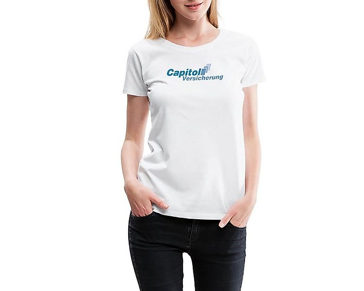 Spreadshirt T-Shirt Stromberg Logo Capitol Versicherung Frauen Premium T-Sh günstig online kaufen