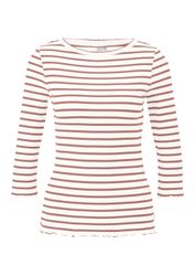 QS 3/4-Arm-Shirt T-Shirt Ringelshirt mit Rippstruktur günstig online kaufen