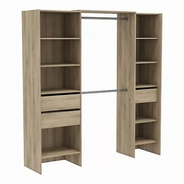 PREISBRECHER Kleiderschrank Miami 192 x 205 x 50 cm (B/H/T) günstig online kaufen