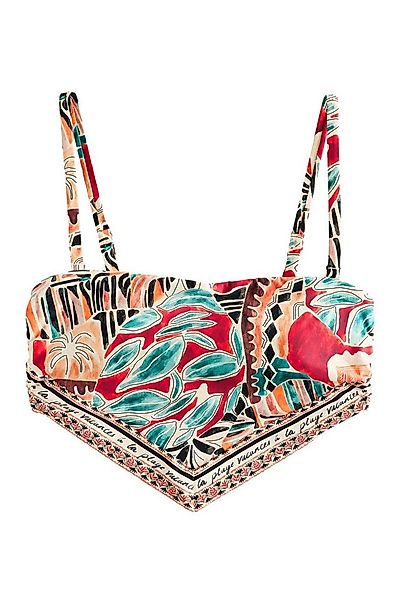 Next Bandeau-Bikini-Top Bandeau-Bikinioberteil mit Zipfelsaum und Bordüre ( günstig online kaufen