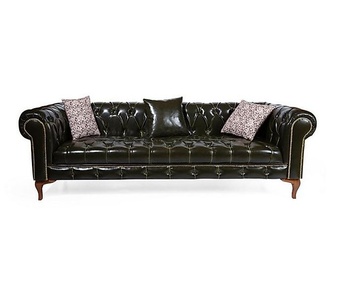 Xlmoebel Sofa Neu Luxus Leder Chesterfield Couch Klassisches Dreisitzer-Sof günstig online kaufen