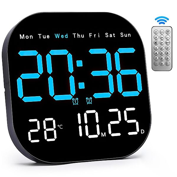 ZEUOPQ Wanduhr Wanduhr Digitale LED-Wanduhr mit günstig online kaufen