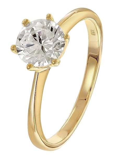 Glizz Solitärring Gold 333/8K mit Zirkonia günstig online kaufen