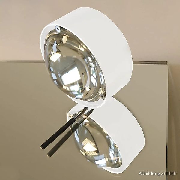 Schöne Spiegelaufbauleuchte Puk Mirror + LED in weiß/ chrom, dimmbar, drehb günstig online kaufen