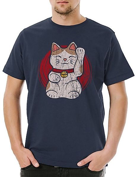 Urban Backwoods Print-Shirt Urban Backwoods Maneki Neko V Herren T-Shirt (1 günstig online kaufen