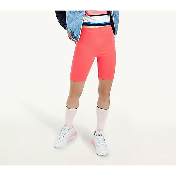 Tommy Jeans Fitted Branded Bike Shorts L Diva Pink günstig online kaufen