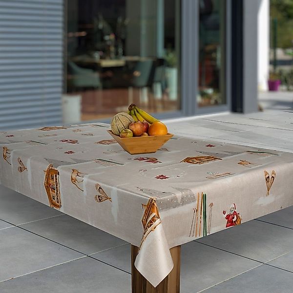 laro Tischdecke Wachstuch-Tischdecke Sterne Weihnachten Weihnachts-Motive günstig online kaufen
