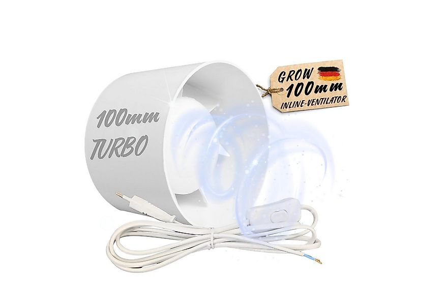 TronicXL Radialventilator 100mm Abluft Grow Lüfter Ventilator mit Kabel Sch günstig online kaufen