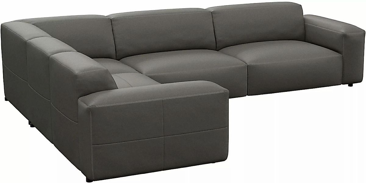 FLEXLUX Ecksofa "Lucera, super bequem durch hochwertigen Sitzaufbau mit Kal günstig online kaufen
