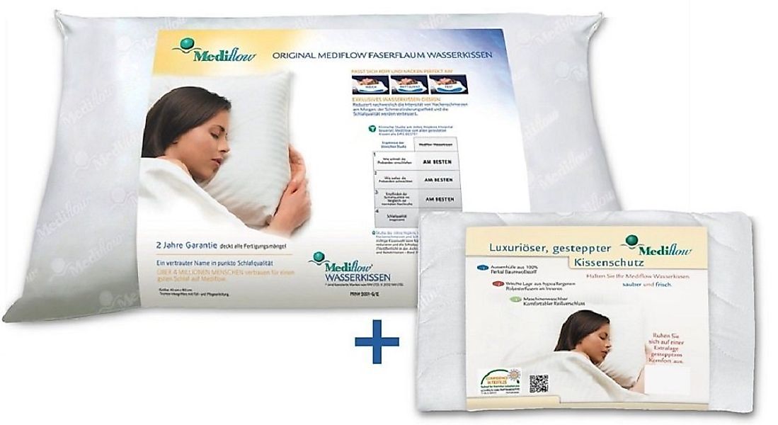 OBB Kopfkissen Mediflow Wasserkissen komfortabler Schlaf stufenlos regulier günstig online kaufen