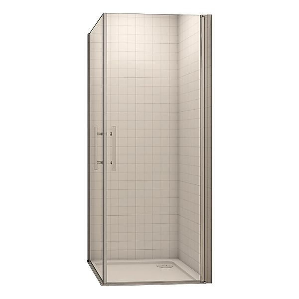 Duschparadies 90x90cm Duschkabine Eckeinstieg Schwingtür Pendeltür Duschtür günstig online kaufen