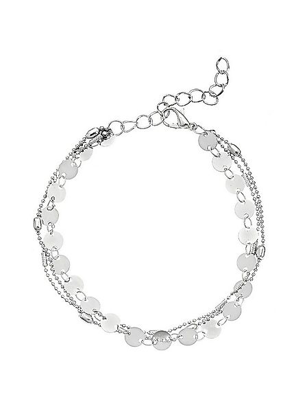 LASCANA Fußkette, mit kleinen Plättchen, Fußkettchen-Armband, Fußketten Set günstig online kaufen