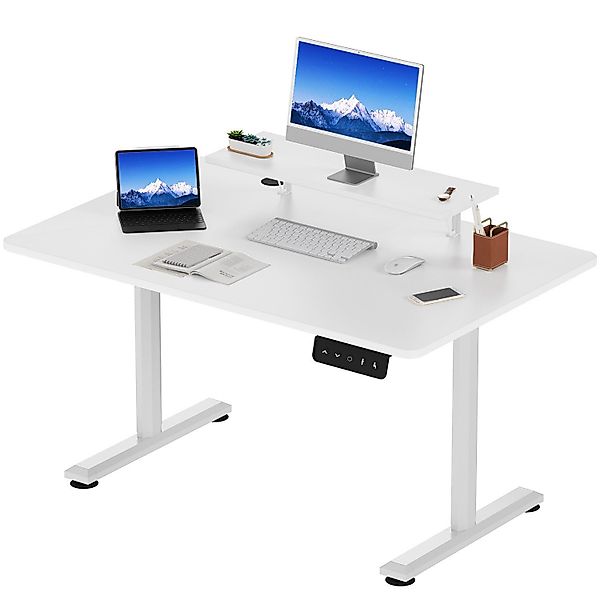 HOMALL Schreibtisch Höhenverstellbarer Schreibtisch mit Monitorständer günstig online kaufen