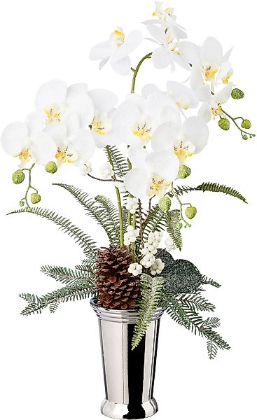 Winterliche Kunstpflanze Weihnachtsdeko Orchidee, Creativ green, günstig online kaufen